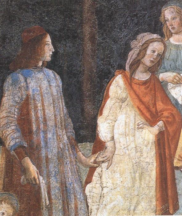 Sandro Botticelli Lorenzo Tornabuoni before the assembly of the Liberal Arts (mk36)